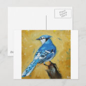 Bird#39 bluejay ポストカード (正面/裏面)