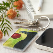 Bird 55 crow raven キーホルダー (正面右)