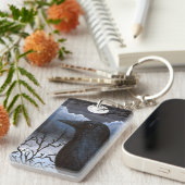 Bird 58 Crow Raven キーホルダー (正面右)