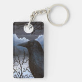 Bird 58 Crow Raven キーホルダー (裏面)