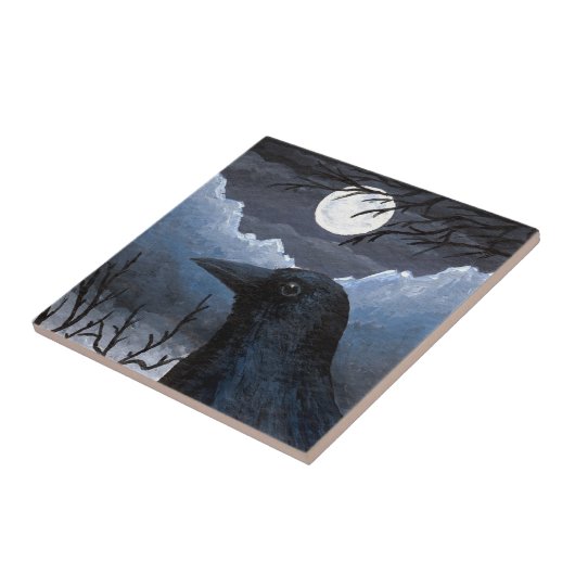 Bird 58 Crow Raven タイル (側面)