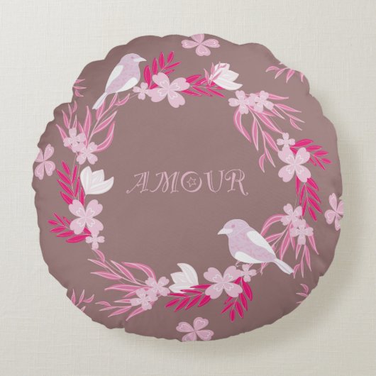 bird amour ラウンドクッション (正面)