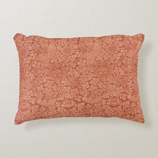 Bird and Anemone by William Morris,ヴィンテージ自然 アクセントクッション (正面)