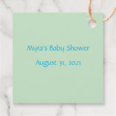 Bird and Flowers赤ちゃんシャワー フェイバータグ (裏面)