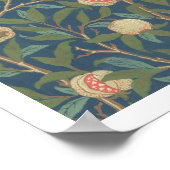 'Bird and Pomegranate'壁紙デザイン, printed b ポスター (角)