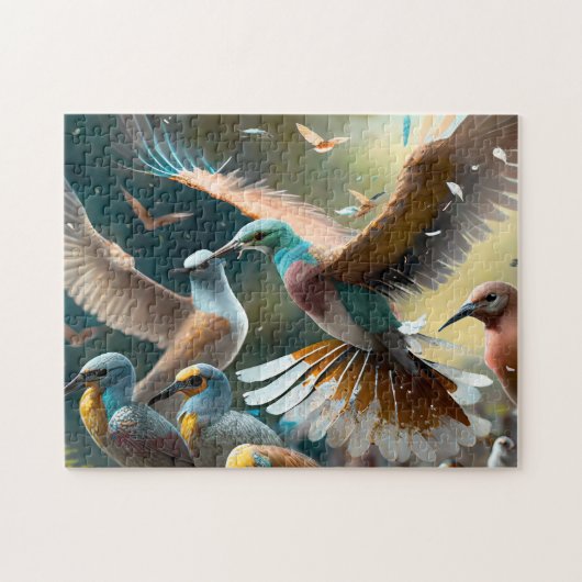 Bird Art 2簡単ブレインアートパズル写真パズル ジグソーパズル (横)