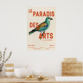 Bird Art Exhibition Poster Abstract Impressionism ポスター (キッチン)