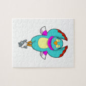 Bird at Iceスケートで滑るwith Ice skates.PNG ジグソーパズル (横)