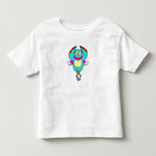 Bird at Iceスケートで滑るwith Ice skates.PNG トドラーTシャツ