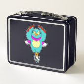 Bird at Iceスケートで滑るwith Ice skates.PNG メタルランチボックス (裏面)