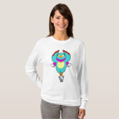 Bird at Iceスケートで滑るwith Ice skates.PNG Tシャツ (正面フル)
