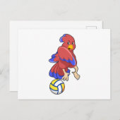 Bird at Volleyball Sports ポストカード (正面/裏面)