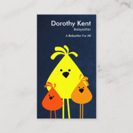 Bird Babysitting Chicksかわいくおもしろいなママ 名刺