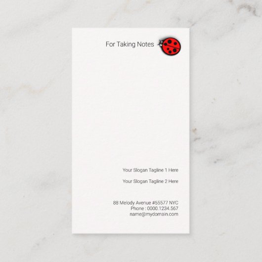 Bird Babysitting Chicksかわいくおもしろいなママ 名刺 (裏面)