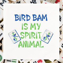 Bird Bam is My Spirit Animal Mahjong Bird Tiles スタンダードカクテルナプキン