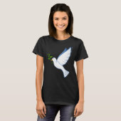 Bird Bird Lover Flying Freedom Peace Tシャツ (正面フル)