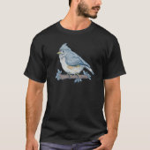 Bird Bird Watching Bird Watcher Birder Blue Jay Fl Tシャツ (正面)