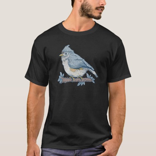 Bird Bird Watching Bird Watcher Birder Blue Jay Fl Tシャツ (正面)