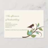 Bird Birthday Afternoon Of Birdwatching エンクロージャーカード (正面)