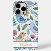 Bird Botanical Perzonalized Case-Mate iPhoneケース (裏面)