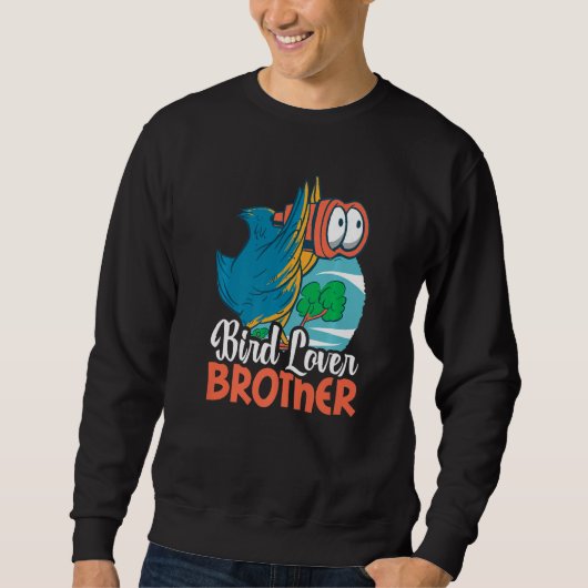 Bird Brother with a bird スウェットシャツ (正面)