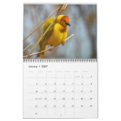 Bird Calendar カレンダー (1月 2027)