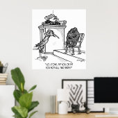 Bird Cartoon 2021 ポスター (ホームオフィス)