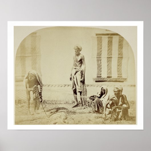 Bird-Catchers, Low Caste Hindus in Delhi, 19cen ポスター (正面)