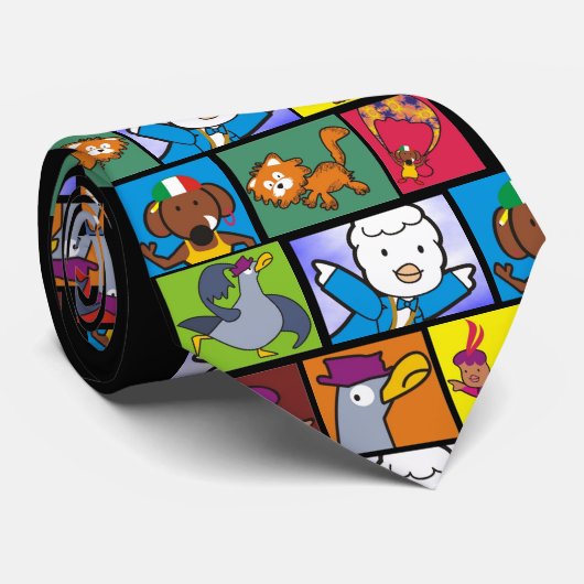 Bird Character Tie大使 ネクタイ (ロール)