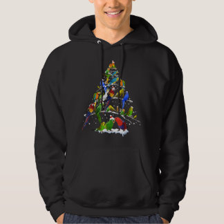 Bird Christmas Tree Funny Bird Lovers X-mas パーカ