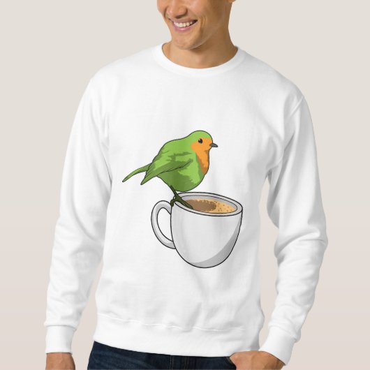 Bird Coffee Cup スウェットシャツ (正面)