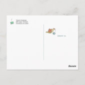 Bird Delivering Mailありがとう ポストカード (裏面)