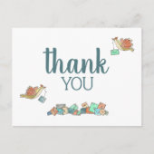 Bird Delivering Mailありがとう ポストカード (正面)