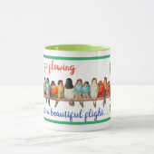 Bird designer with inspiration phrase マグカップ (中央)