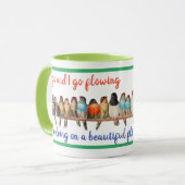 Bird designer with inspiration phrase マグカップ (正面左)