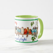 Bird designer with inspiration phrase マグカップ (正面右)