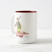 Bird Doggin' - ハンターと犬の奇想天外な一瞥 ツートーンマグカップ (正面左)