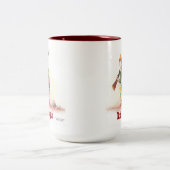 Bird Doggin' - ハンターと犬の奇想天外な一瞥 ツートーンマグカップ (中央)