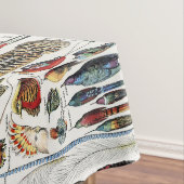 Bird Feather Wildlife Antique Feathers Art Nouveau テーブルクロス (インサイチュ)