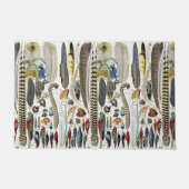 Bird Feather Wildlife Antique Feathers Art Nouveau ドアマット (正面)