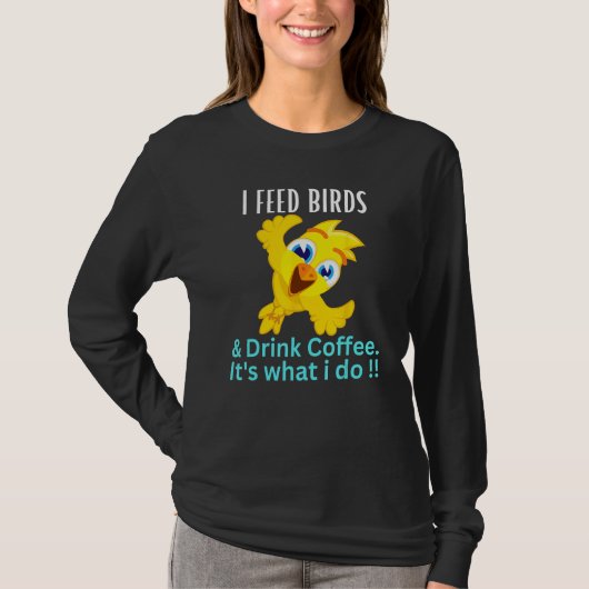 Bird Feeder Retro Classic Love Garden Birds 2 Tシャツ (正面)