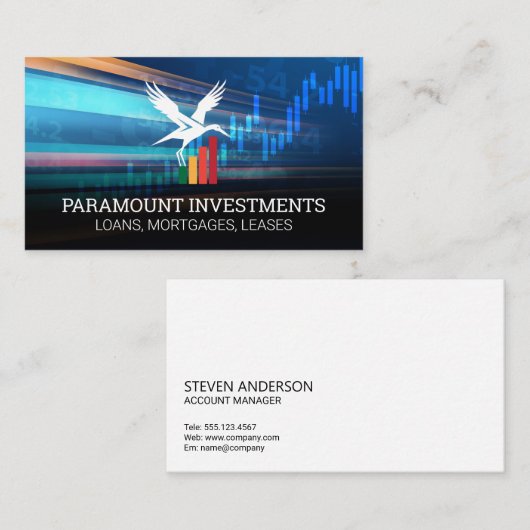 Bird Financialロゴ | グラフグラフ 名刺 (正面/裏面)