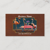 Bird - Flamingo - Wading tables 名刺 (正面)