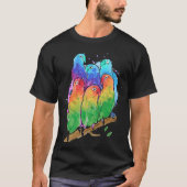 Bird Flock Birding for Parrot Tシャツ (正面)