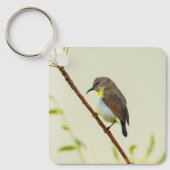 Bird & Flower Nature Keychain キーホルダー (正面)