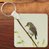 Bird & Flower Nature Keychain キーホルダー (正面)