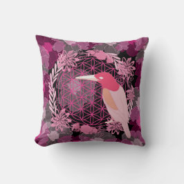Bird flower of life クッション