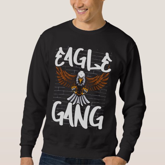 Bird  Flying Animal Ornithology Eagle Gang スウェットシャツ (正面)