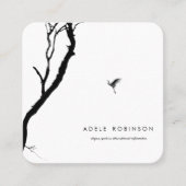 ©Bird Flying to a Tree / Zen Holistic Wellness スクエア名刺 (正面)