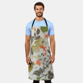 Bird Fruit Garden：シームレス エプロン (着用した状態)